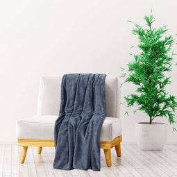 vidaXL - Deken - 150x200 - cm - polyester - ultiem - grijs