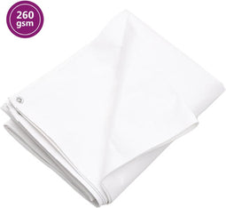 vidaXL - Dekzeil - 260 - g/m² - 4x4 - m - HDPE - wit