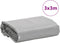 vidaXL - Dekzeil - 600 - g/m² - 3x3 - m - grijs