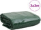 vidaXL - Dekzeil - 600 - g/m² - 3x3 - m - groen