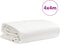 vidaXL - Dekzeil - 600 - g/m² - 4x4 - m - wit