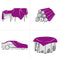 vidaXL - Dekzeil - 600 - g/m² - 4x8 - m - wit