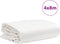 vidaXL - Dekzeil - 600 - g/m² - 4x8 - m - wit