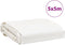 vidaXL - Dekzeil - 600 - g/m² - 5x5 - m - wit