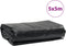 vidaXL - Dekzeil - 600 - g/m² - 5x5 - m - zwart