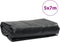 vidaXL - Dekzeil - 600 - g/m² - 5x7 - m - zwart