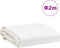 vidaXL - Dekzeil - 600 - g/m² - Ø - 2 - m - wit