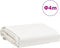 vidaXL - Dekzeil - 600 - g/m² - Ø - 4 - m - wit