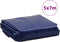vidaXL - Dekzeil - 650 - g/m² - 5x7 - m - blauw