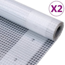 vidaXL - Dekzeilen - 2 - st - Leno - 260 - g/m² - 2x15 - m - wit