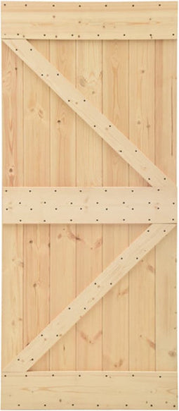 vidaXL - Deur - 100x210 - cm - massief - grenenhout