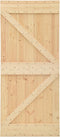 vidaXL - Deur - 100x210 - cm - massief - grenenhout