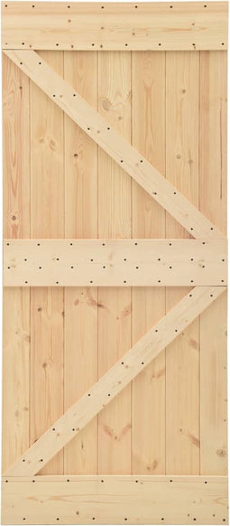 vidaXL - Deur - 90x210 - cm - massief - grenenhout