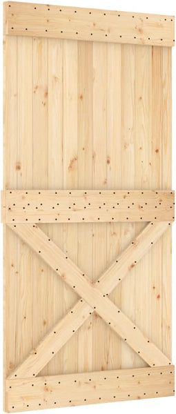 vidaXL - Deur - NARVIK - 100x210 - cm - massief - grenenhout