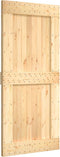 vidaXL - Deur - NARVIK - 100x210 - cm - massief - grenenhout