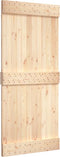 vidaXL - Deur - NARVIK - 100x210 - cm - massief - grenenhout