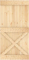 vidaXL - Deur - NARVIK - 100x210 - cm - massief - grenenhout