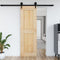 vidaXL - Deur - NARVIK - 70x210 - cm - massief - grenenhout