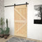 vidaXL - Deur - NARVIK - 80x210 - cm - massief - grenenhout