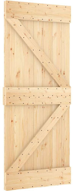 vidaXL - Deur - NARVIK - 85x210 - cm - massief - grenenhout
