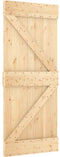 vidaXL - Deur - NARVIK - 85x210 - cm - massief - grenenhout