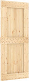 vidaXL - Deur - NARVIK - 85x210 - cm - massief - grenenhout