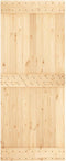 vidaXL - Deur - NARVIK - 85x210 - cm - massief - grenenhout