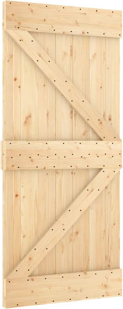 vidaXL - Deur - NARVIK - 95x210 - cm - massief - grenenhout