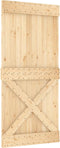 vidaXL - Deur - NARVIK - 95x210 - cm - massief - grenenhout