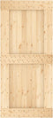 vidaXL - Deur - NARVIK - 95x210 - cm - massief - grenenhout