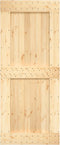vidaXL - Deur - NARVIK - 95x210 - cm - massief - grenenhout