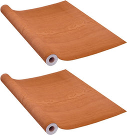 vidaXL - Deurfolies - zelfklevend - 2 - st - 210x90 - cm - PVC - lichteikenkleurig