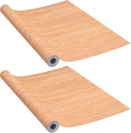 vidaXL - Deurfolies - zelfklevend - 2 - st - 210x90 - cm - PVC - esdoornkleurig