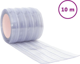 vidaXL - Deurgordijn - 200 - mm - x - 1,6 - mm - 10 - m - PVC - transparant