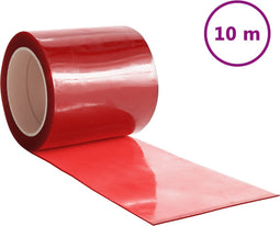 vidaXL - Deurgordijn - 200x1,6 - mm - 10 - m - PVC - rood