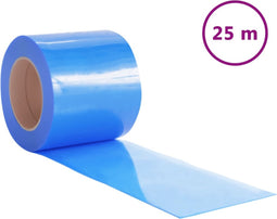 vidaXL - Deurgordijn - 200x1,6 - mm - 25 - m - PVC - blauw