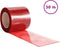 vidaXL - Deurgordijn - 200x1,6 - mm - 50 - m - PVC - rood