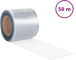 vidaXL - Deurgordijn - 200x1,6 - mm - 50 - m - PVC - transparant