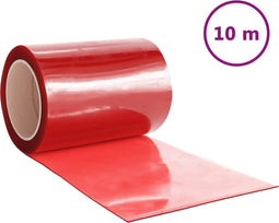 vidaXL - Deurgordijn - 300x2,6 - mm - 10 - m - PVC - rood