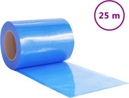 vidaXL - Deurgordijn - 300x2,6 - mm - 25 - m - PVC - blauw