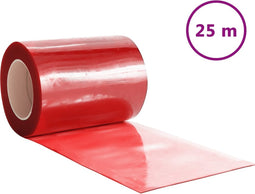 vidaXL - Deurgordijn - 300x2,6 - mm - 25 - m - PVC - rood