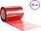 vidaXL - Deurgordijn - 300x2,6 - mm - 25 - m - PVC - rood
