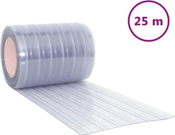 vidaXL - Deurgordijn - 300x2,6 - mm - 25 - m - PVC - transparant