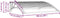 vidaXL - Deurluifel - 100x80 - cm - polycarbonaat - grijs - en - transparant