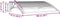vidaXL - Deurluifel - 100x80 - cm - polycarbonaat - zwart - en - transparant