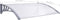 vidaXL - Deurluifel - 120x80 - cm - PC - grijs - en - transparant