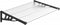 vidaXL - Deurluifel - 122x90 - cm - polycarbonaat - zwart - en - transparant