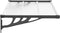 vidaXL - Deurluifel - 122x90 - cm - polycarbonaat - zwart - en - transparant