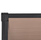 vidaXL - Deurluifel - 122x90 - cm - polycarbonaat - zwart