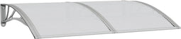 vidaXL - Deurluifel - 150x100 - cm - polycarbonaat - grijs